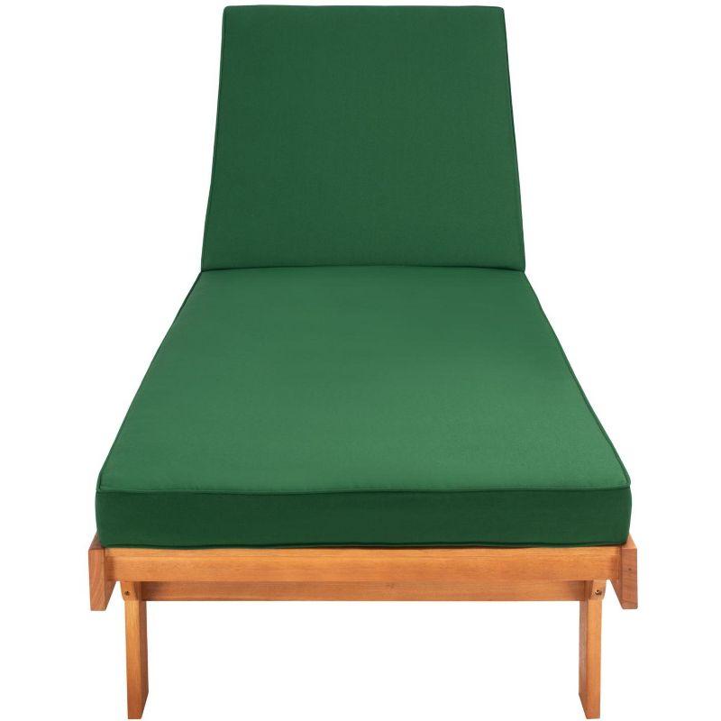 Newport Lounge Chair - Outdoor - PAT7022 - Natural/Green -Safavieh