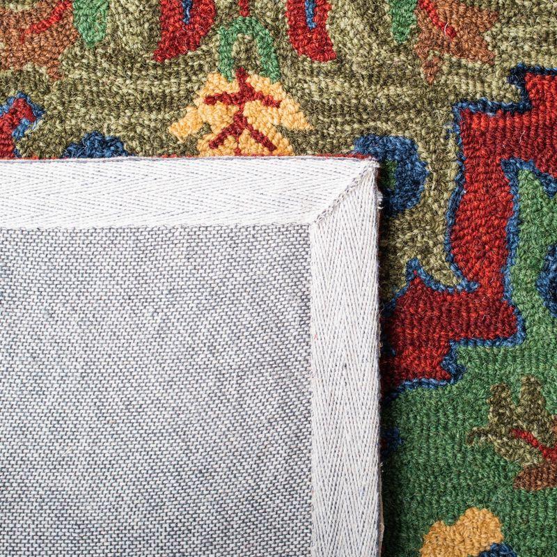 Heritage HG354 Hand Tufted Area Rug - Red/Blue - 6'x9' - Safavieh.