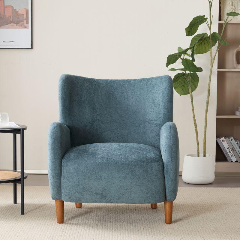 Christopher Knight Home Langston Velvet Upholstered Wingback Accent Chair