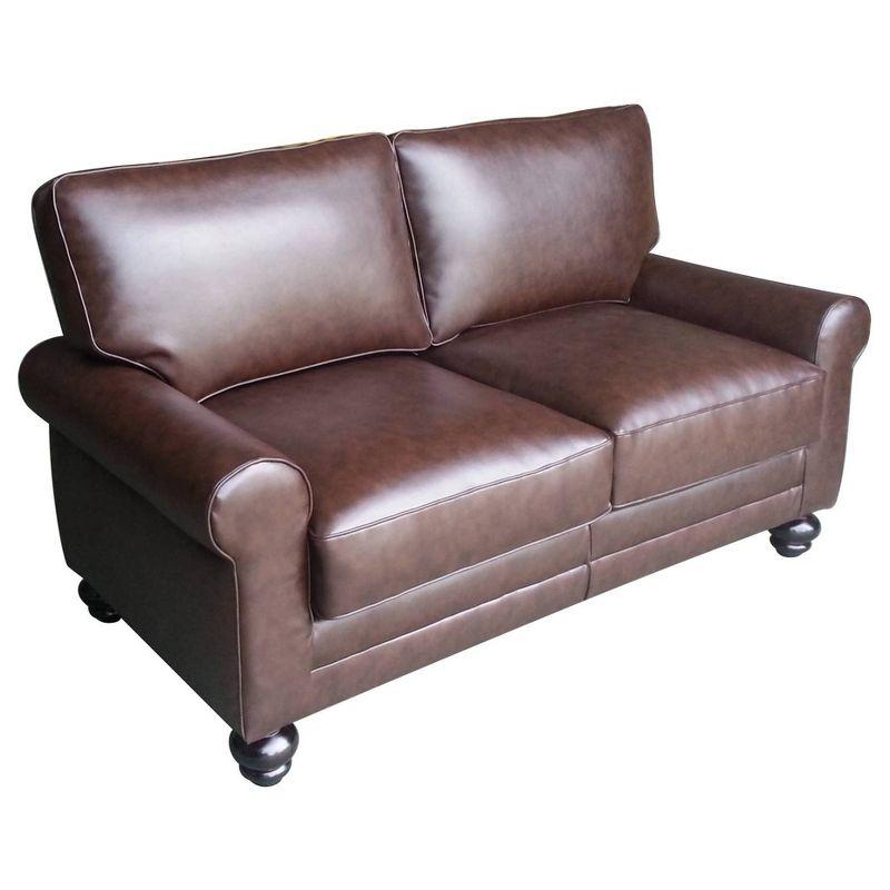 Serta Serta Copenhagen 61" Loveseat for Two People, Pillowed Back Cushions and Rounded Arms