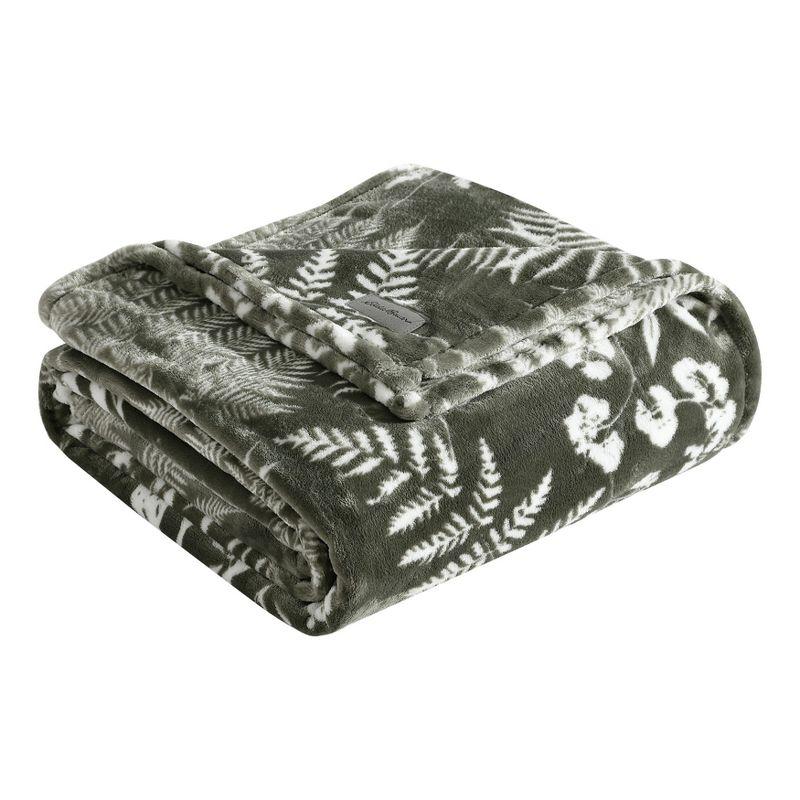 Eddie Bauer Printed Ultra Soft Plush Fleece Reversible Blanket