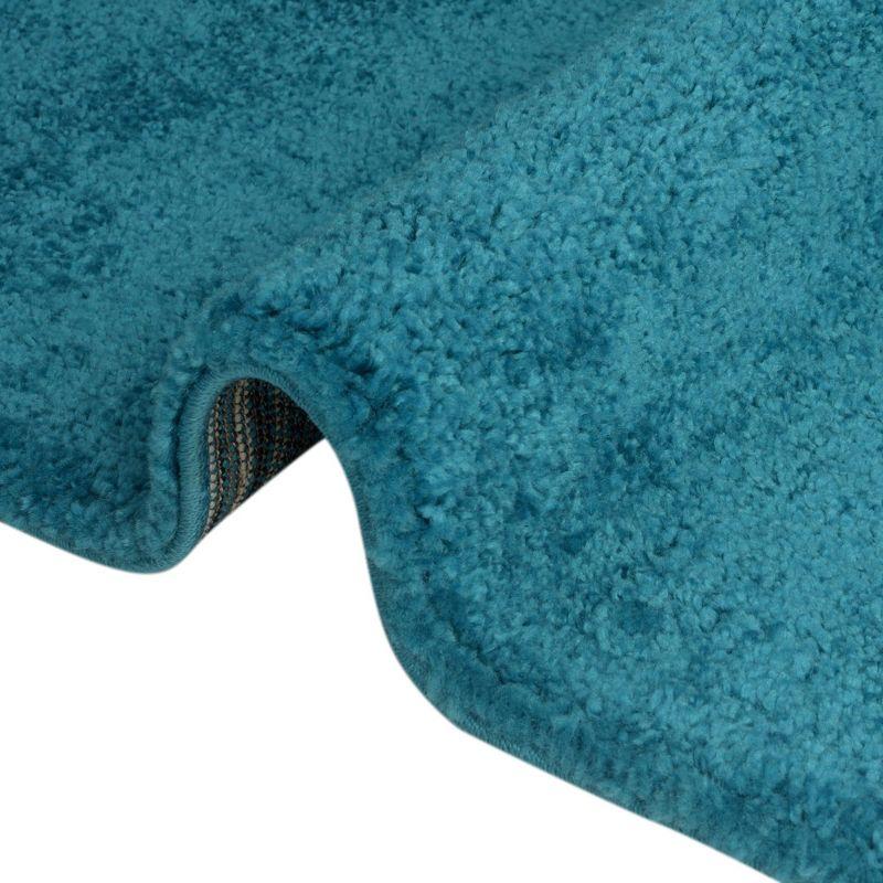 Lush Turquoise 8' x 10' Rectangular Shag Area Rug