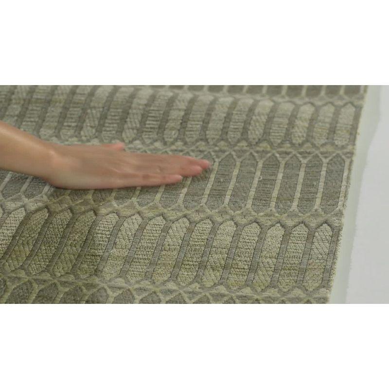 Marbella Beige 4' x 6' Handmade Viscose Rug