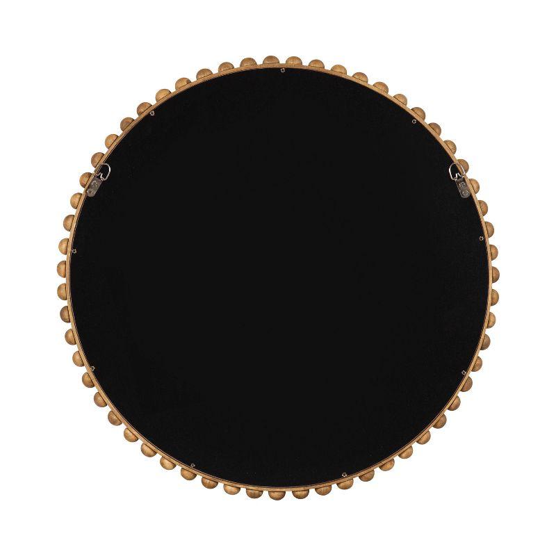 Kate & Laurel All Things Decor 24"x24" Beadbrook Round Wall Mirror