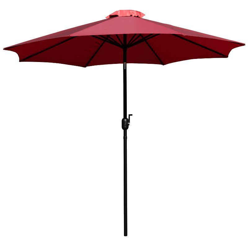 Kona 9 FT Red Round Umbrella with Aluminum Pole