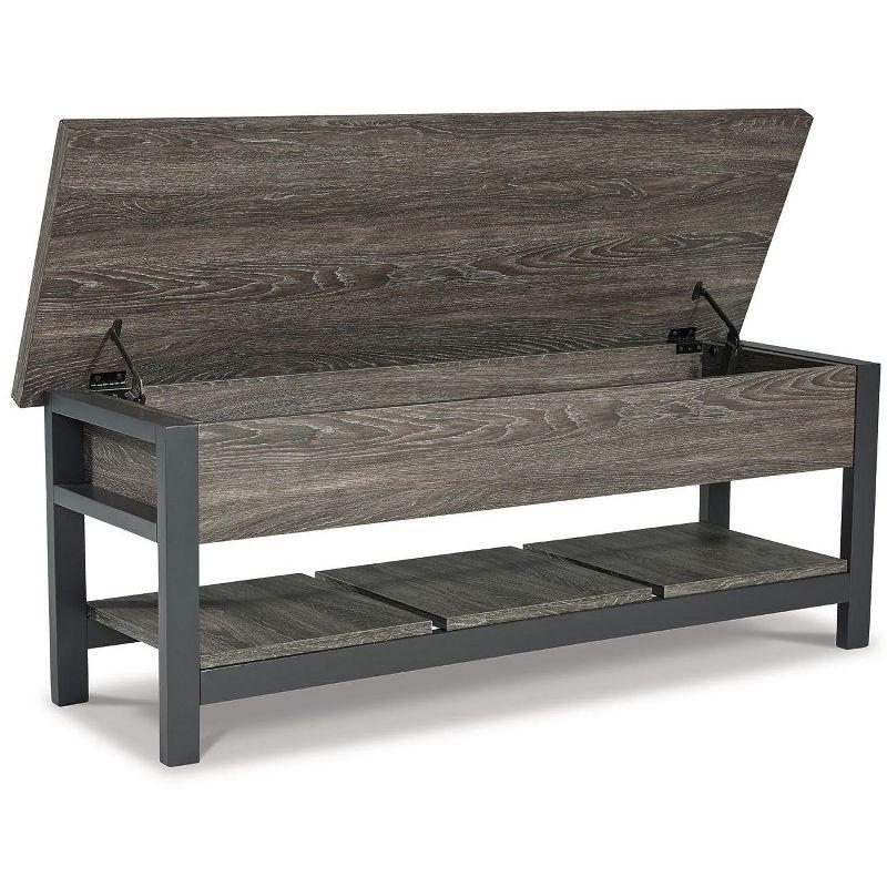 Signature Design by Ashley Casual Rhyson Storage Bench  Brown