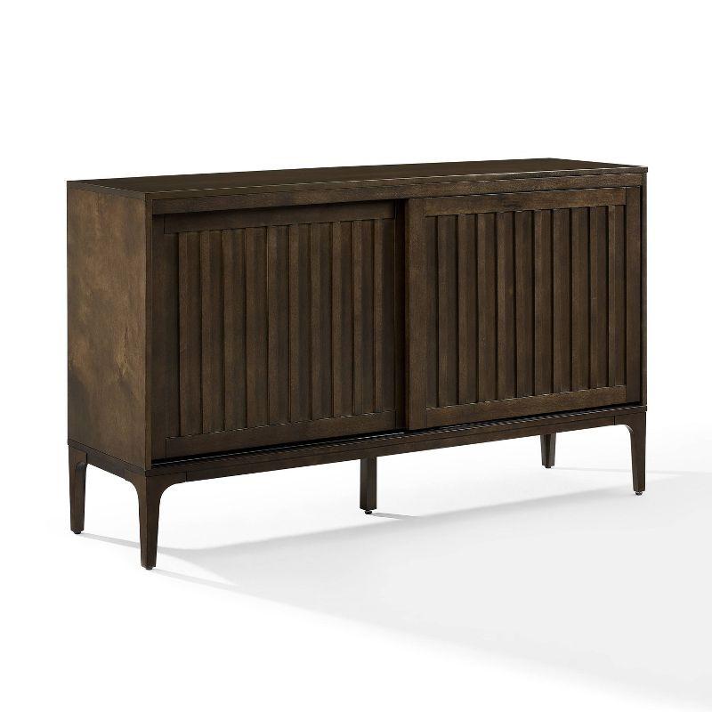 Asher 54" Dark Brown Mid-Century Modern Sideboard