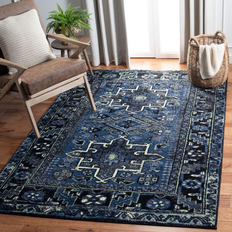 Vintage Hamadan VTH211 Power Loomed Indoor Area Rug - Blue/Grey - 5'3"x7'6" - Safavieh