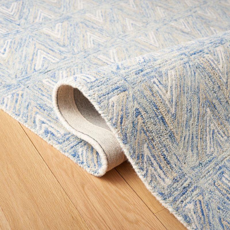 Abstract ABT653 Hand Tufted Area Rug - Blue/Beige - 8'9"x11'9" - Safavieh.