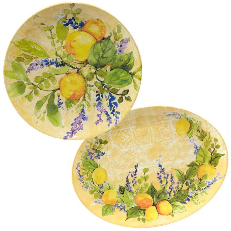 Certified International Lemon Zest  2Pc Platter Set