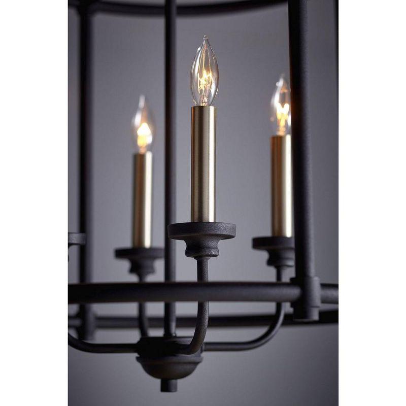 Quorum Lighting 4 - Light Chandelier in  Noir