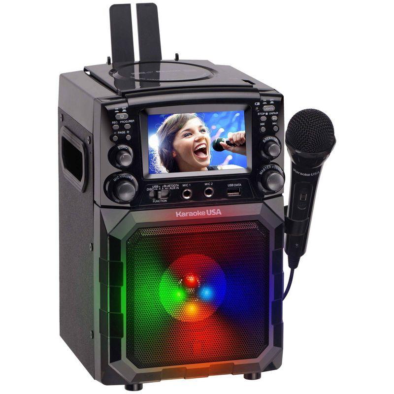 Karaoke USA Portable CDG/MP3 Karaoke Player (GQ450): Bluetooth, TFT-LCD Screen