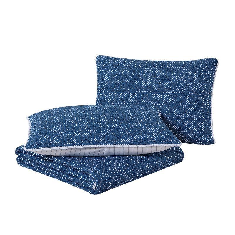 Wrangler Hamilton Blue Cotton Quilt Set