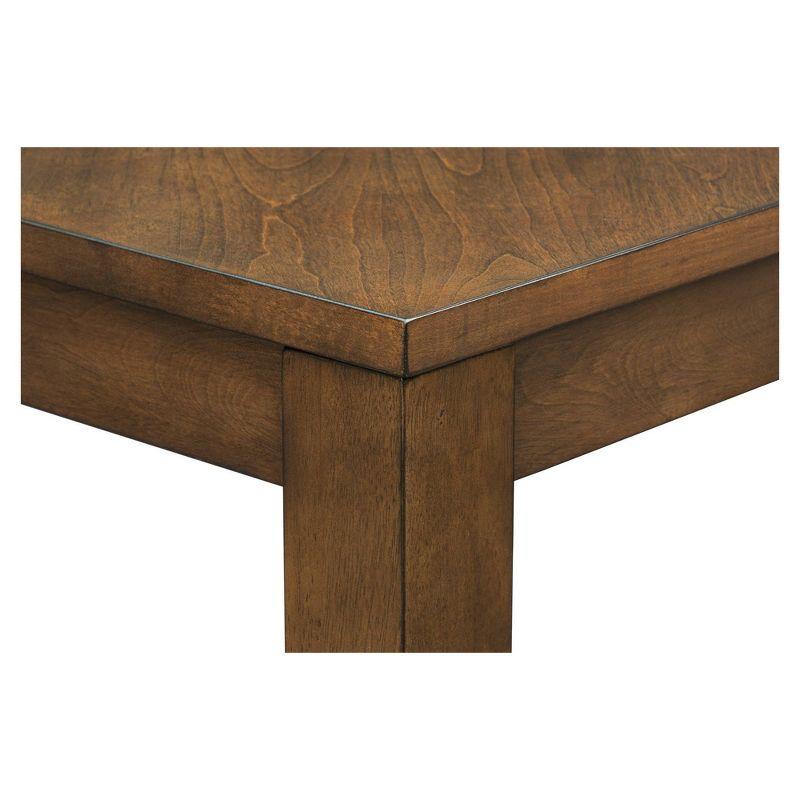 Cove Rectangle Extension Dining Table Pecan - Ink+Ivy: Seats Up to 8, Contemporary Style, 4-Leg Base, MDF Wood