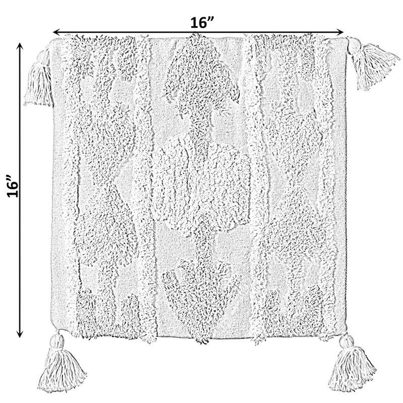 DEERLUX 16" Handwoven Cotton Throw Pillow Cover with Tufted Southwest Tribal Pattern and Corner Tassels without Cushion, Multicolor & Reviews | Wayfair