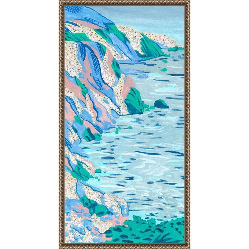 Amanti Art 14"x27" Ideal Vacation II by Melissa Wang Framed Canvas Wall Art Print