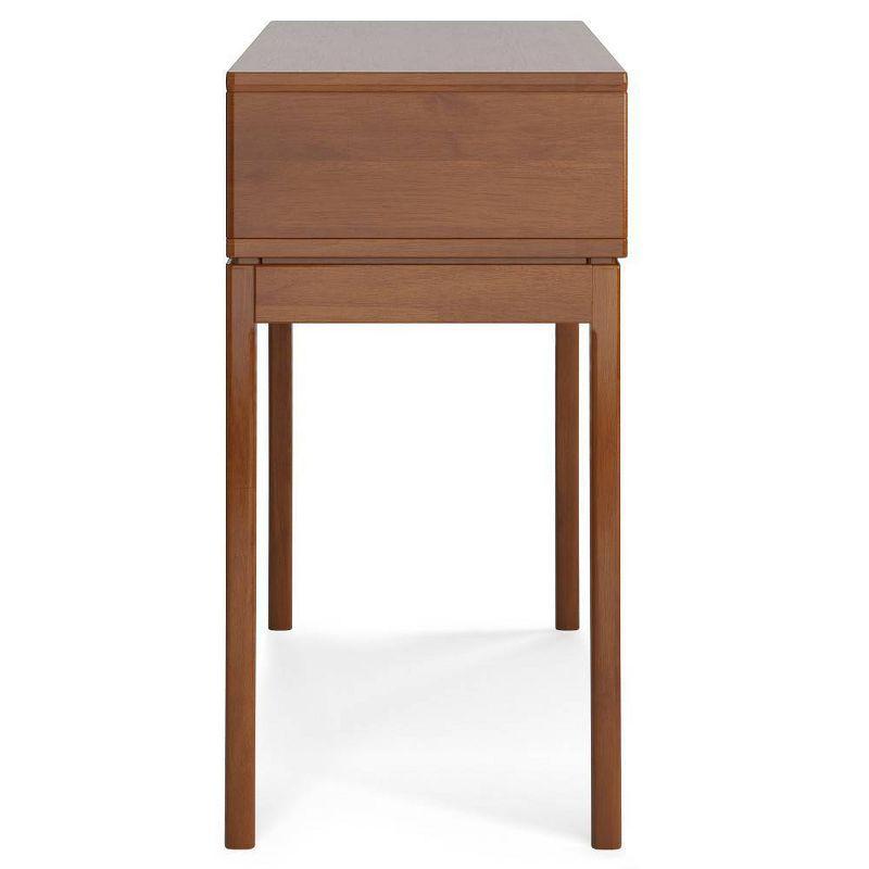 Simpli Home Harper 54"W Solid Hardwood Mid-Century Modern Storage Console Table with Drawers and Tapered Legs