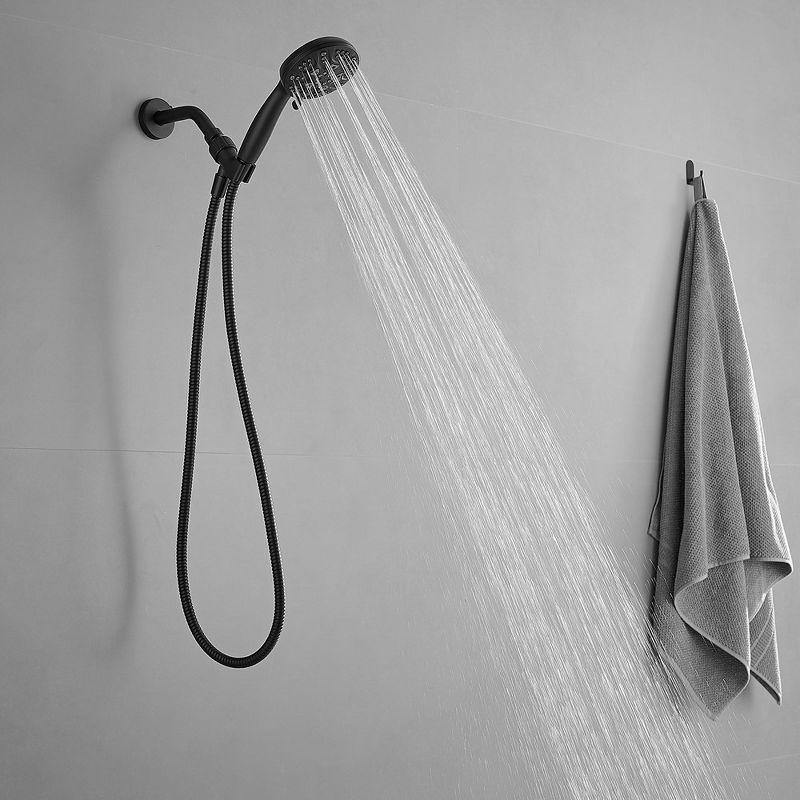 Matte Black Stainless Steel Handheld Shower Head with Adjustable Bracket