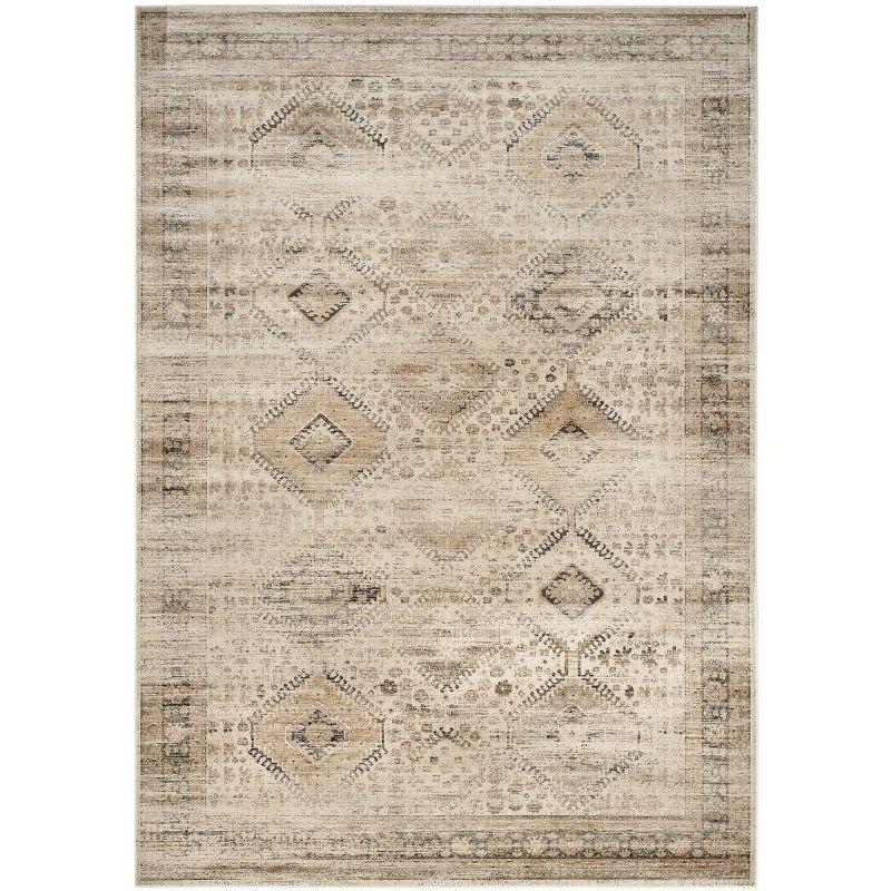 Vintage VTG118 Power Loomed Indoor Skid-Resistant Area Rug - Stone - 10'x14' - Safavieh
