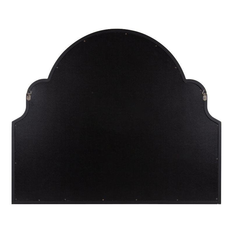 Kate and Laurel Hogan MDF Arch Mirror, 36x30, Black