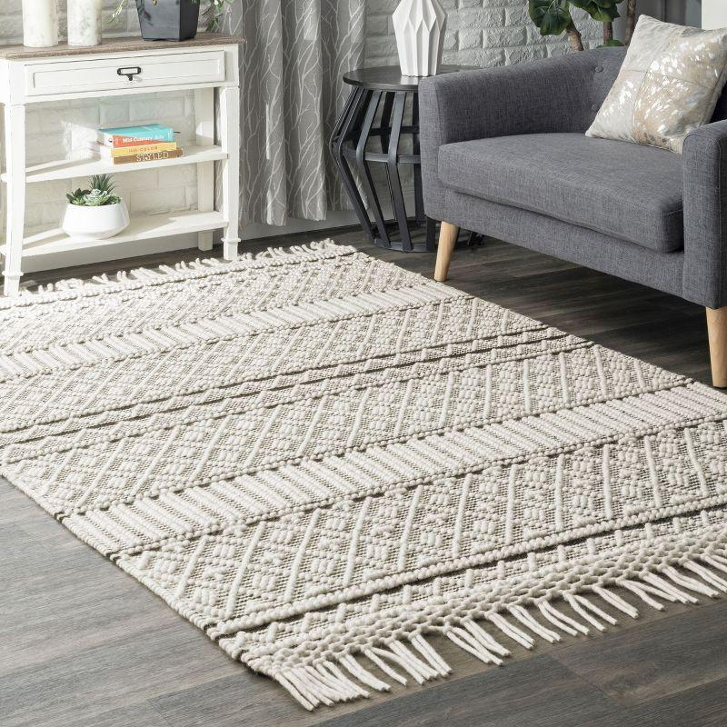 Nuloom Texture Supreme Indoor Area Rug, 5' x 8', Ivory