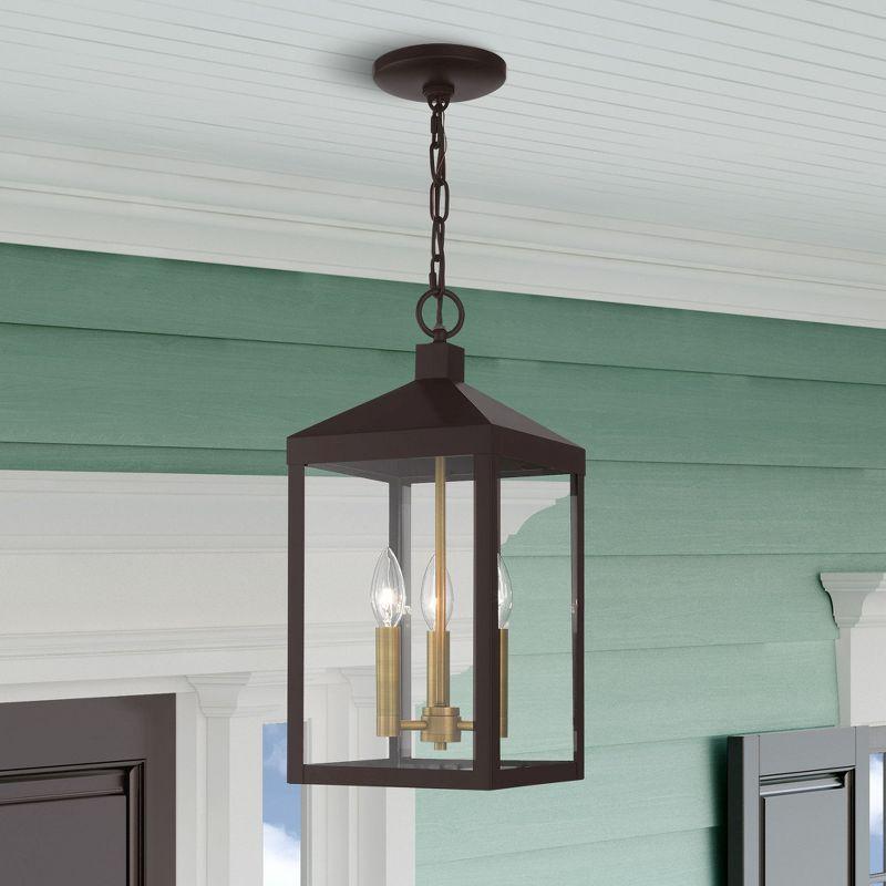 Livex Lighting Nyack 3 - Light Pendant in  Bronze