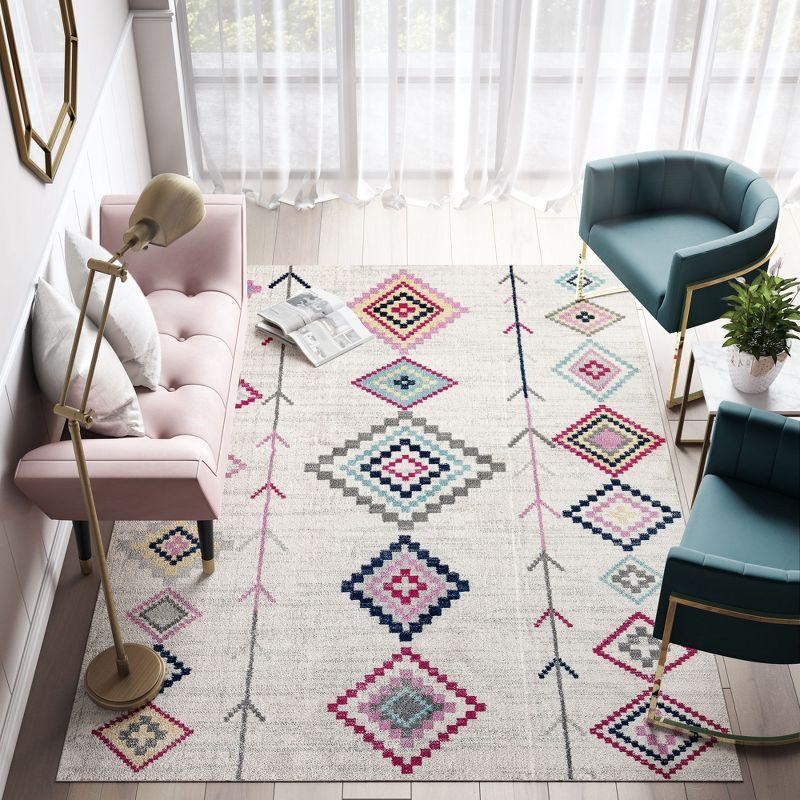 Rugs America Soleil BR15A Ivory Area Rug for Dining Room Rug Neutral Rug Living Room Rug Kitchen, 2'x4'