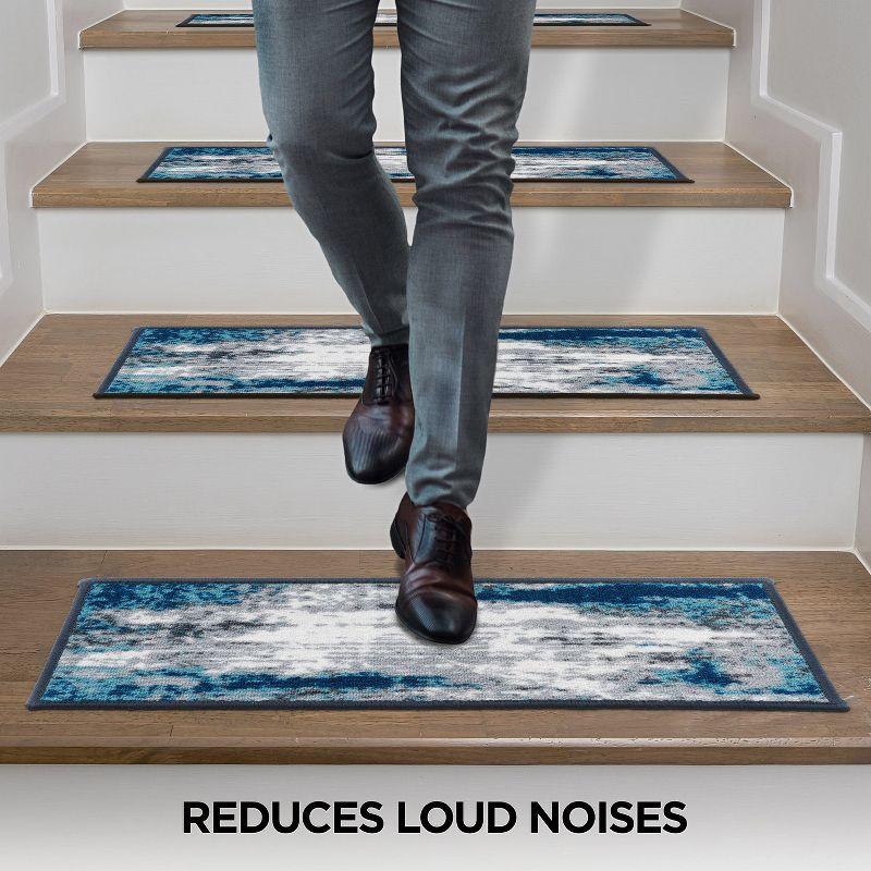 World Rug Gallery Abstract Non-Slip Stair Treads