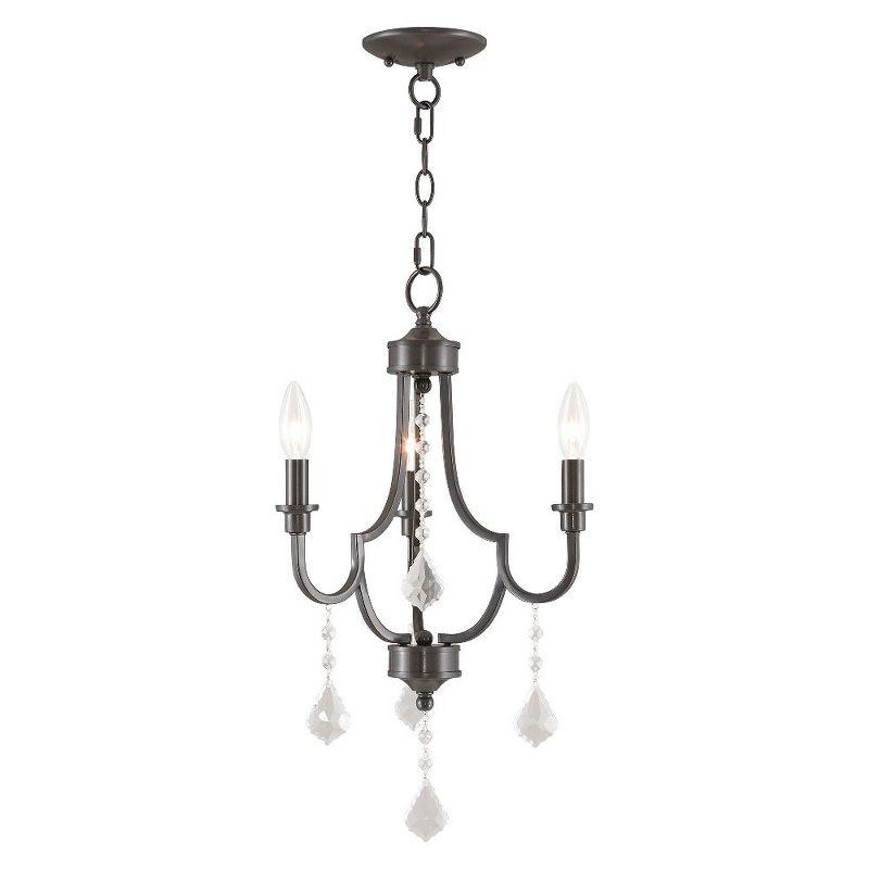 Livex Lighting Glendale 3 - Light Chandelier in  Brushed Nickel