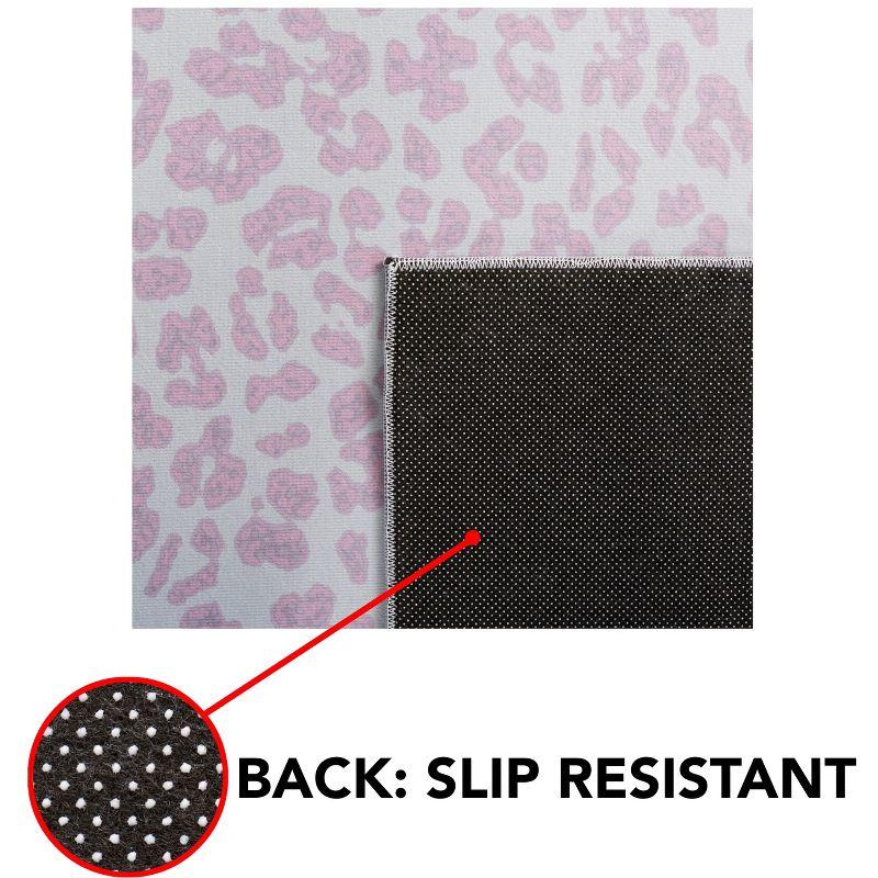 Faux Hide FAH505 Power Loomed Machine Washable Indoor Area Rug - Ivory/Pink - 5'x8' - Safavieh