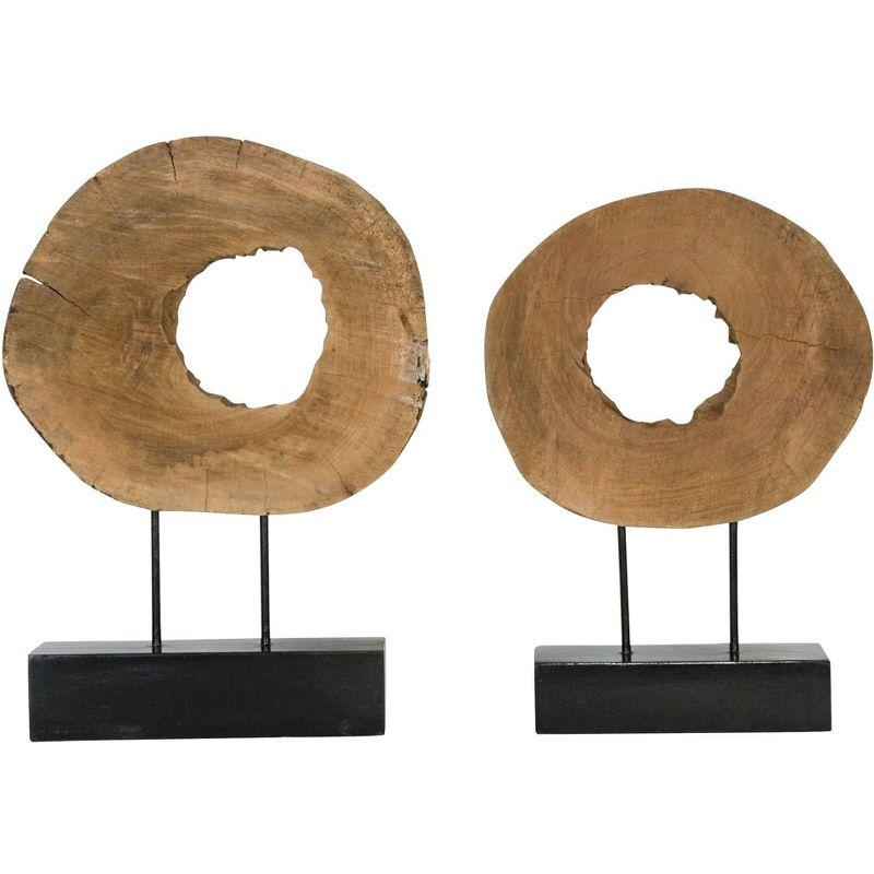 Uttermost Ashlea 2-Piece Mango Wood Log Sculpture Set