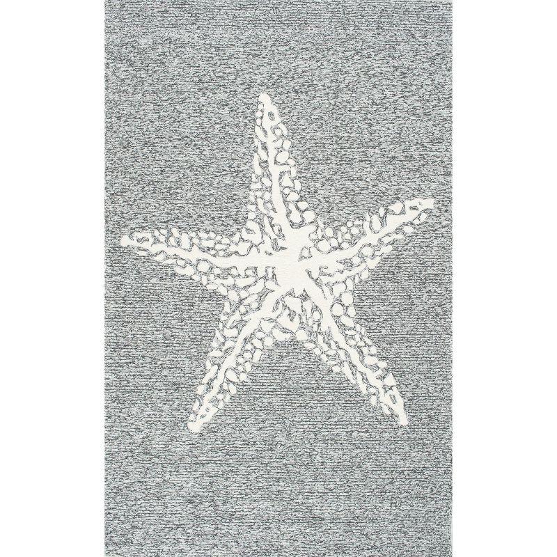 Hand Hooked Marine Indoor/Outdoor Area Rug - nuLOOM