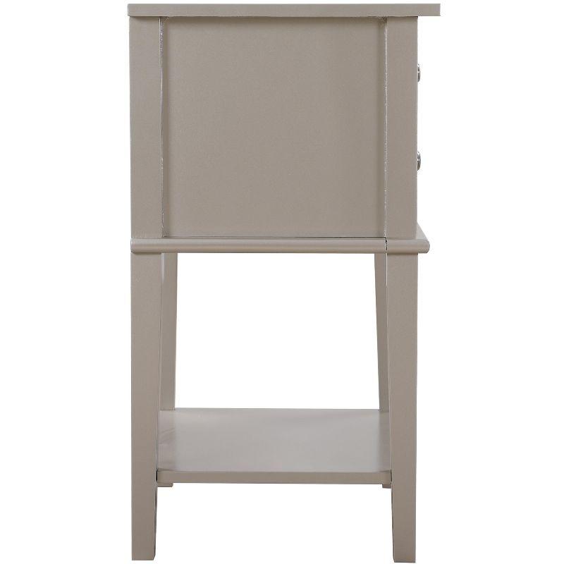 Passion Furniture Newton 2-Drawer Nightstand (28 in. H x 22 in. W x 16 in. D)