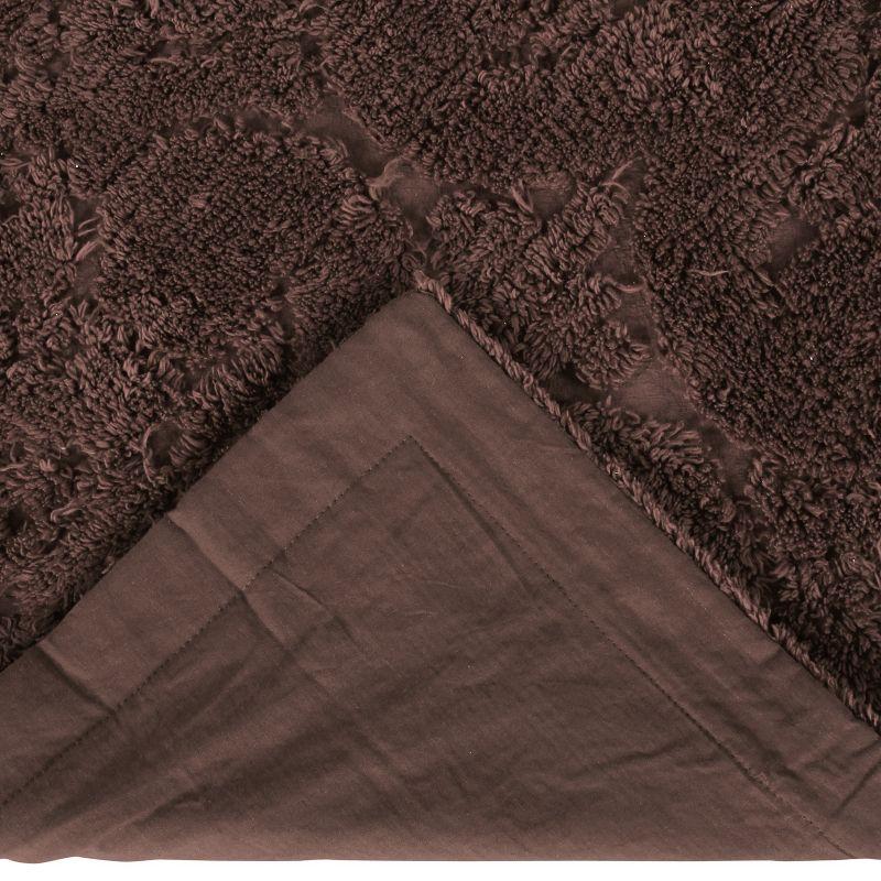 Ashton Collection Chenille Bedspread Set, 100% Cotton Machine Washable Bedding Set, Soft & Breathable Medallion Design Coverlet with Sham, Luxurious All Season Comfort