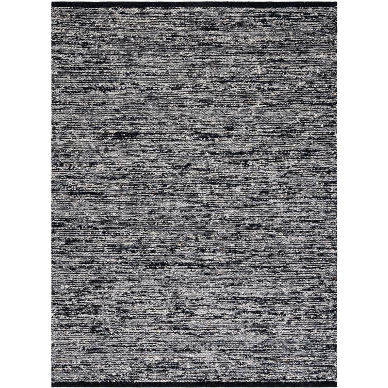 Natura NAT925 Flat Weave Indoor Area Rug - Black - 8'x10' - Safavieh