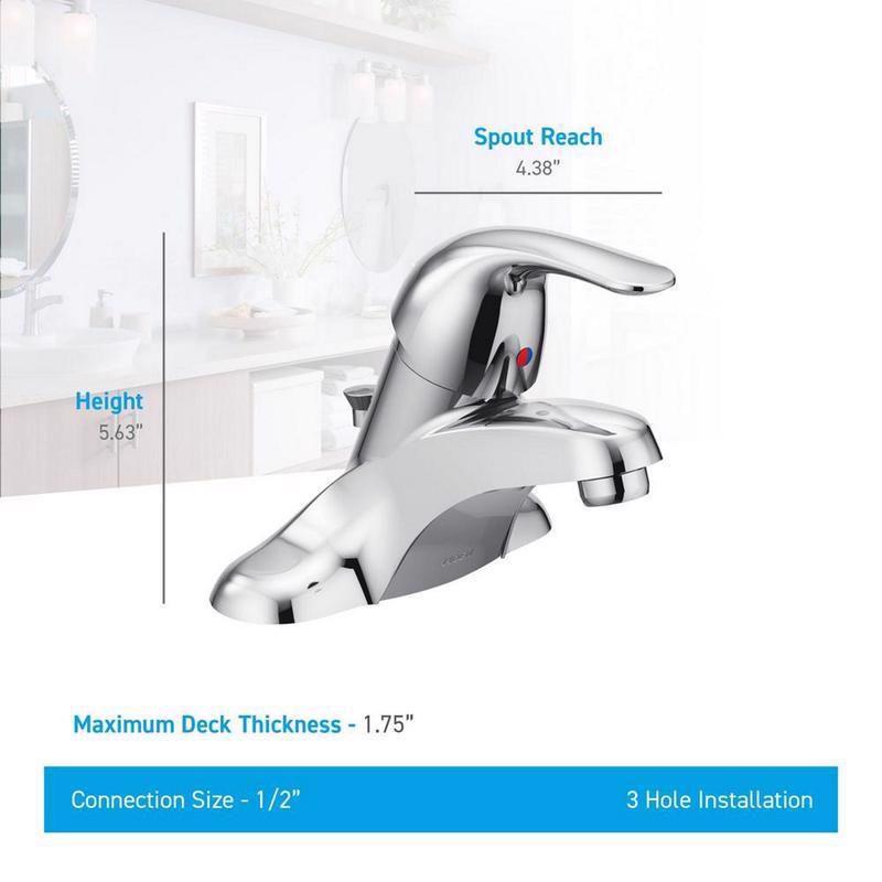 Moen Adler Chrome Bathroom Faucet 4 in.