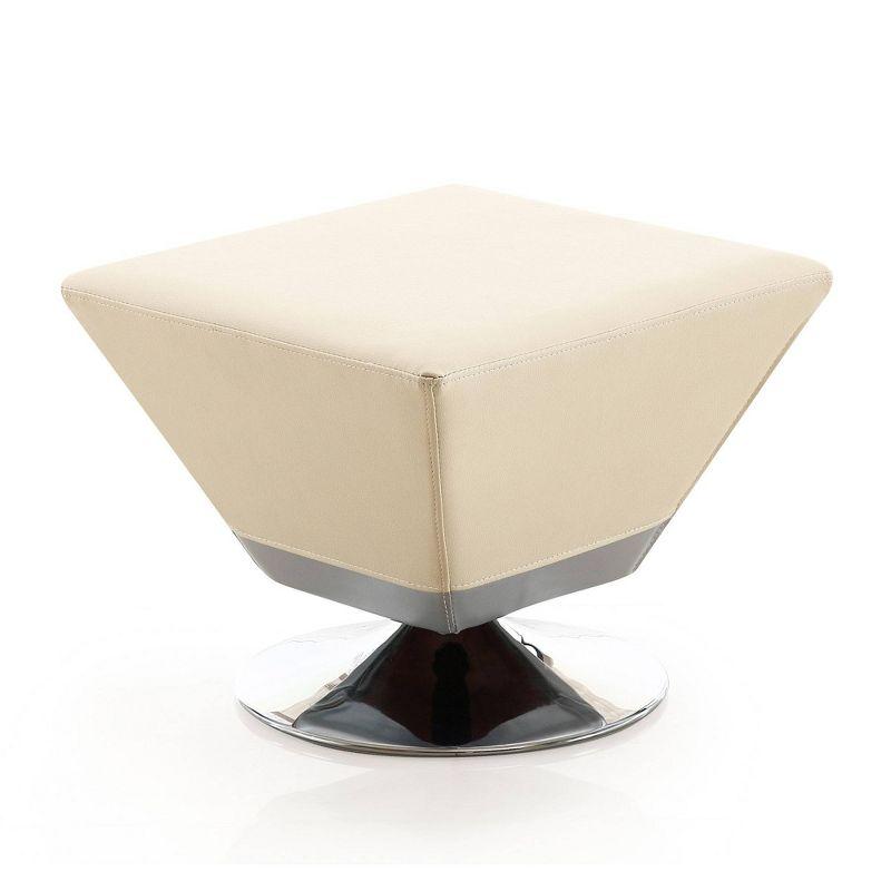 Sabine Faux Leather Ottoman