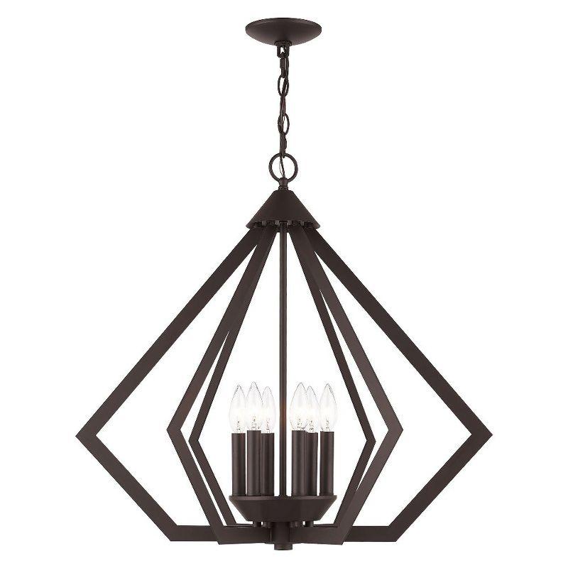 Livex Lighting Prism 6 - Light Chandelier in  Bronze