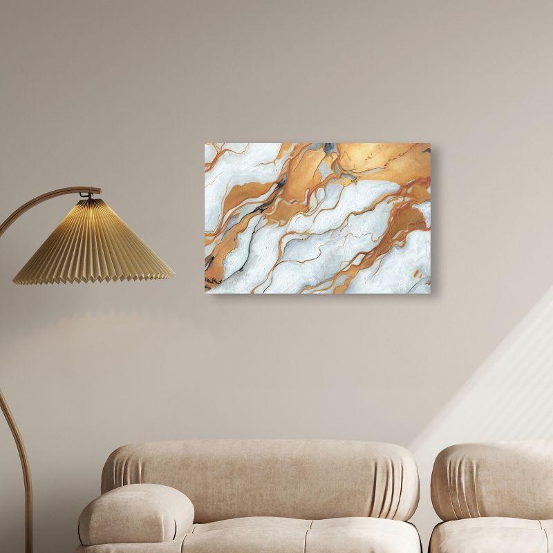 Art Remedy Gold Marble Boho Neutral Abstract Wall Art by Art Remedy