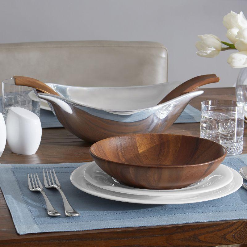 Nambé Nambe Skye Wood Ind Salad Bowl