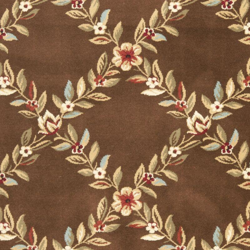 Lyndhurst LNH557 Power Loomed Area Rug - Brown/Brown - 6'7"x6'7" - Safavieh