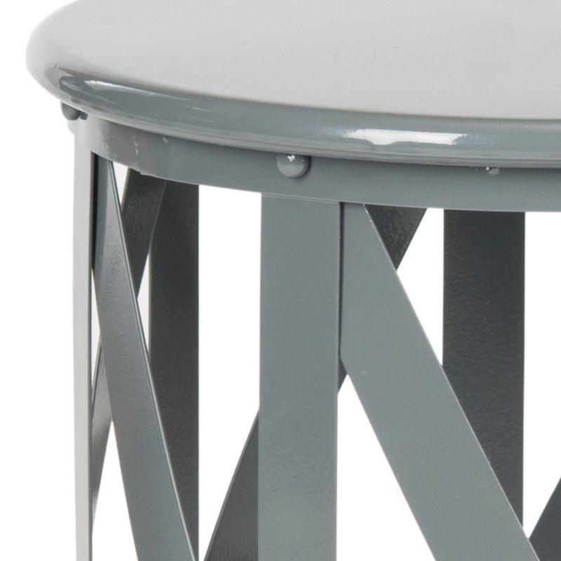 Bertram Lattice Accent Table - Grey - Safavieh.