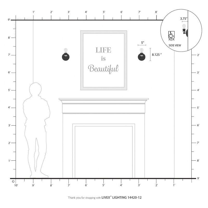 Livex Lighting Lansdale 1 - Light Vanity in  Satin Brass