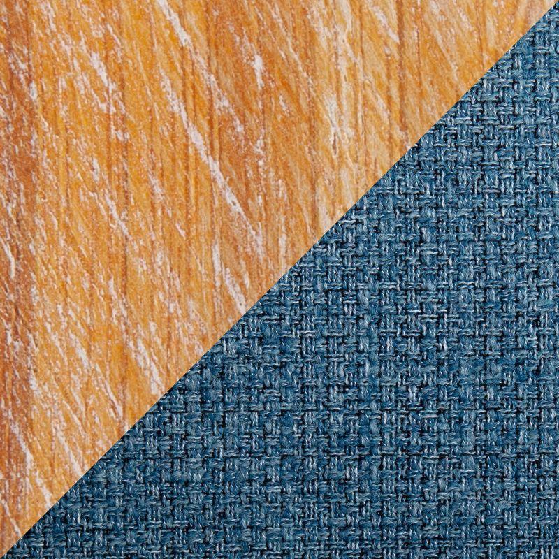 Cosmo Bamboo/Polyester Dining Chair Natural/Blue - LumiSource