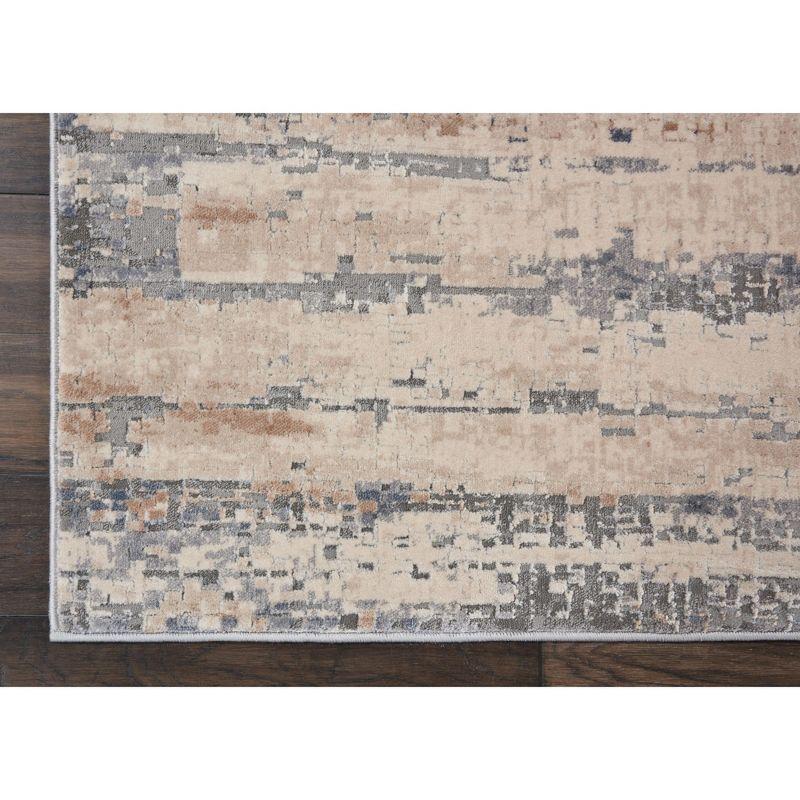 Nourison Rustic Textures Abstract Modern Indoor Area Rug Beige/Grey 7'10" x 10'6"