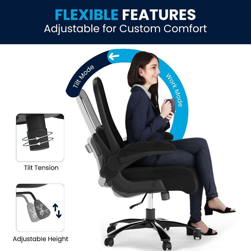 Black Mesh High-Back Ergonomic Executive Swivel Chair