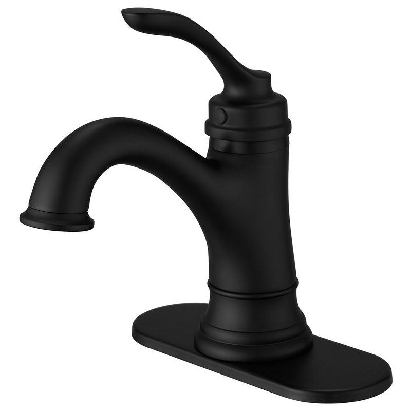 Single-Hole Single-handle Bathroom Faucet with Drain Assembly