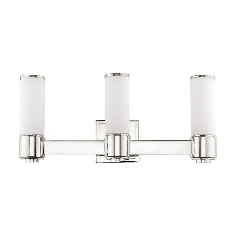 Livex Lighting Weston 3 - Light Vanity in  Polished Nickel