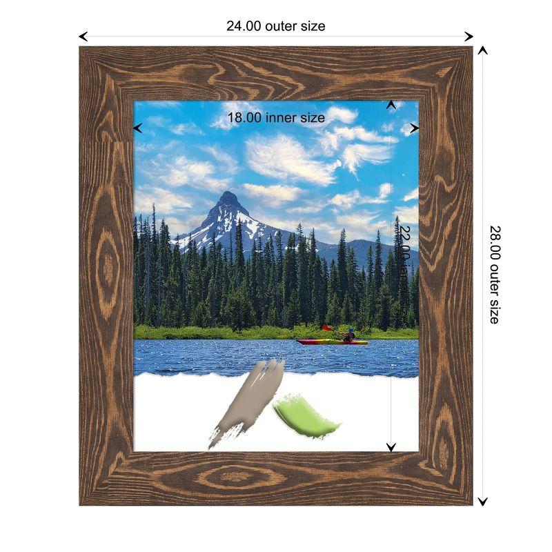 Amanti Art Bridge Brown Wood Picture Frame Opening Size 18x22 in.