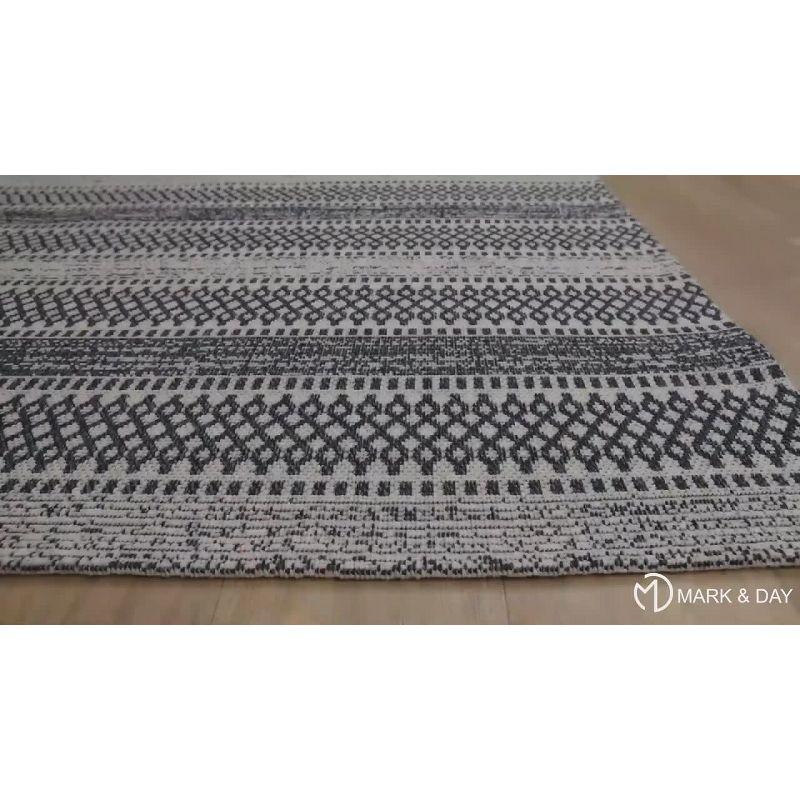 Livabliss La Casa 6'7"x9' Rectangle Woven Indoor Area Rugs Black